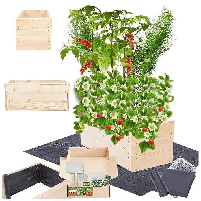 Proregal Hochbeet Growline Holz - Holz, Natur