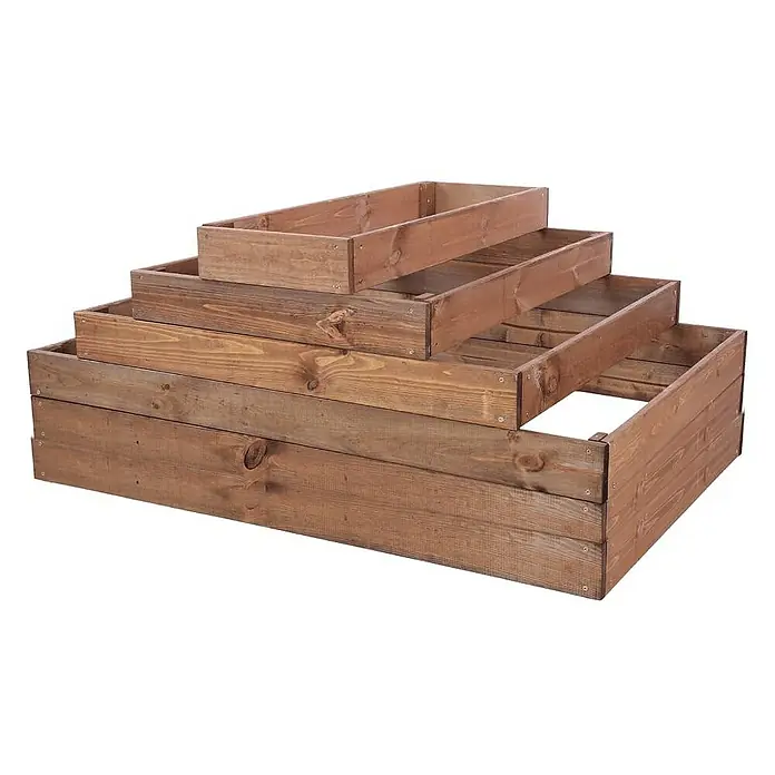 Proregal Hochbeet GardenStep Holz - Holz, Braun