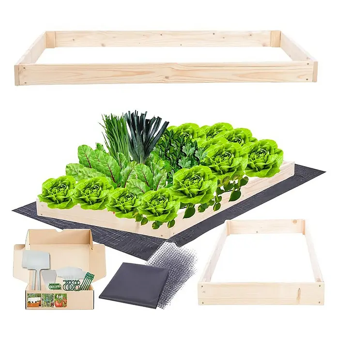 Proregal Hochbeet GardenStep Holz - Holz, Natur