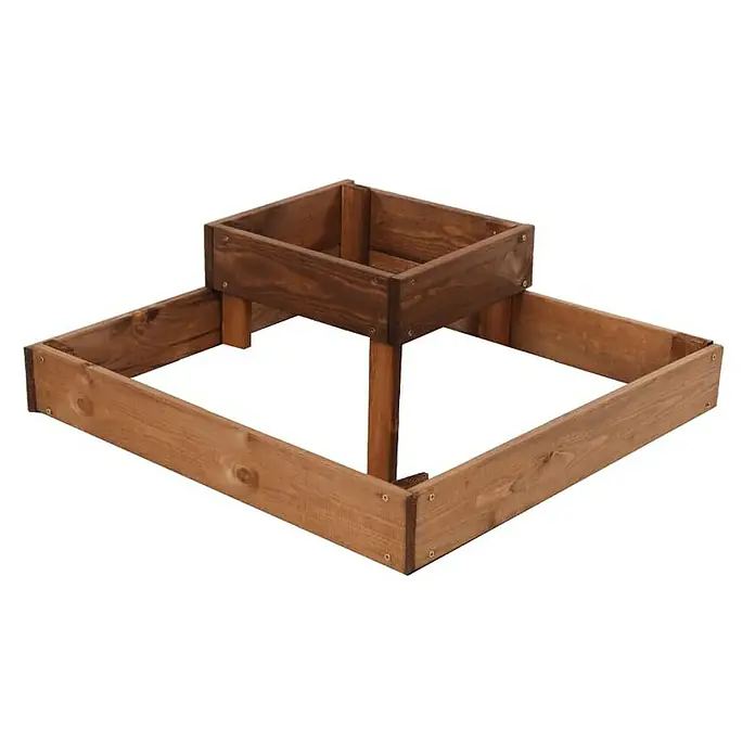 Proregal Hochbeet TREPPEN Holz - Holz, Braun