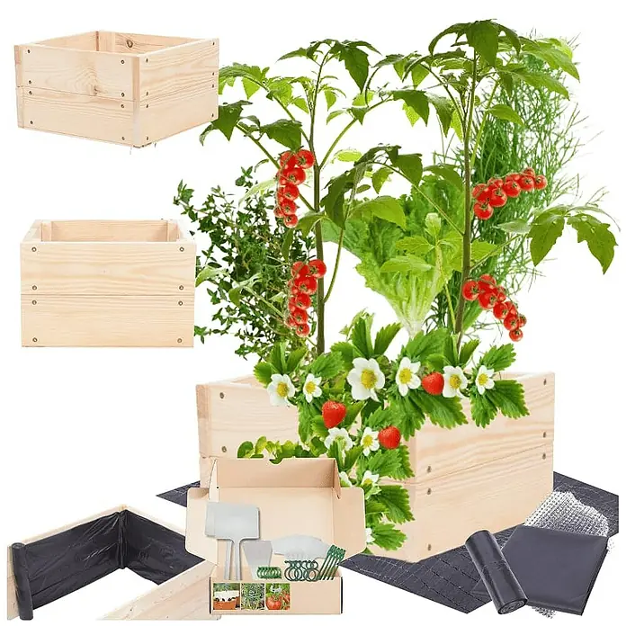 Proregal Hochbeet Growline Holz - Holz, Natur