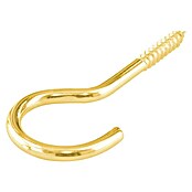 Stabilit Escarpia roscada (Ø x L: 3 x 40 mm, 10 ud., Rosca de madera, Latón, Forma acodada)