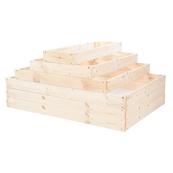 Proregal Hochbeet GardenStep Holz - Holz, Natur