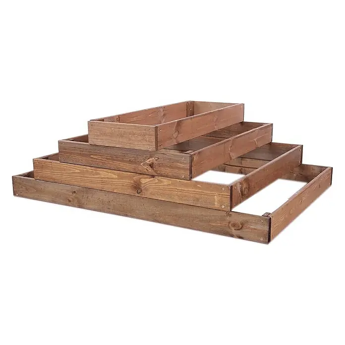 Proregal Hochbeet GardenStep Holz - Holz, Braun