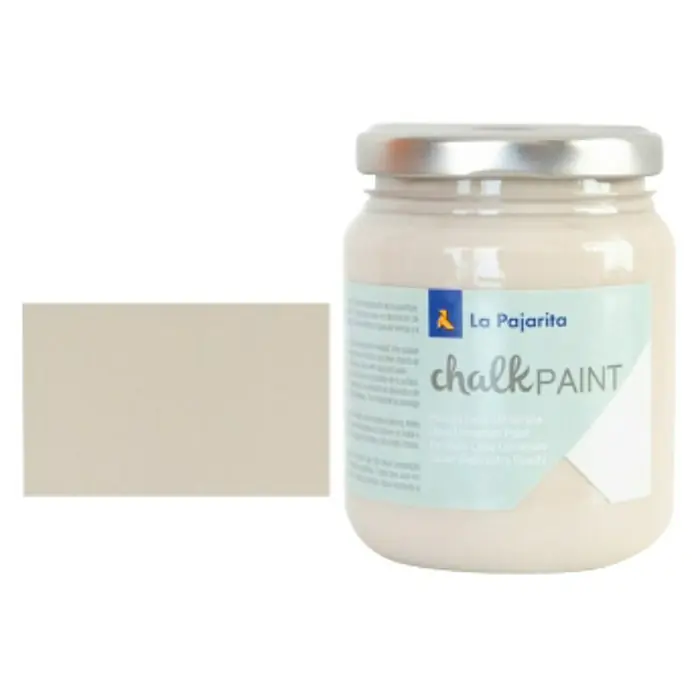 La Pajarita Pintura de tiza Chalk Paint - Beige antiguo, 175 ml, Mate - Bote de pintura a la tiza La Pajarita con campo de color. ¡Ideal para iluminar y decorar muebles y para muchos otros proyectos de manualidades!