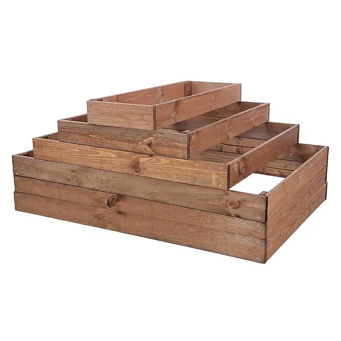 Proregal Hochbeet GardenStep Holz - Holz, Braun