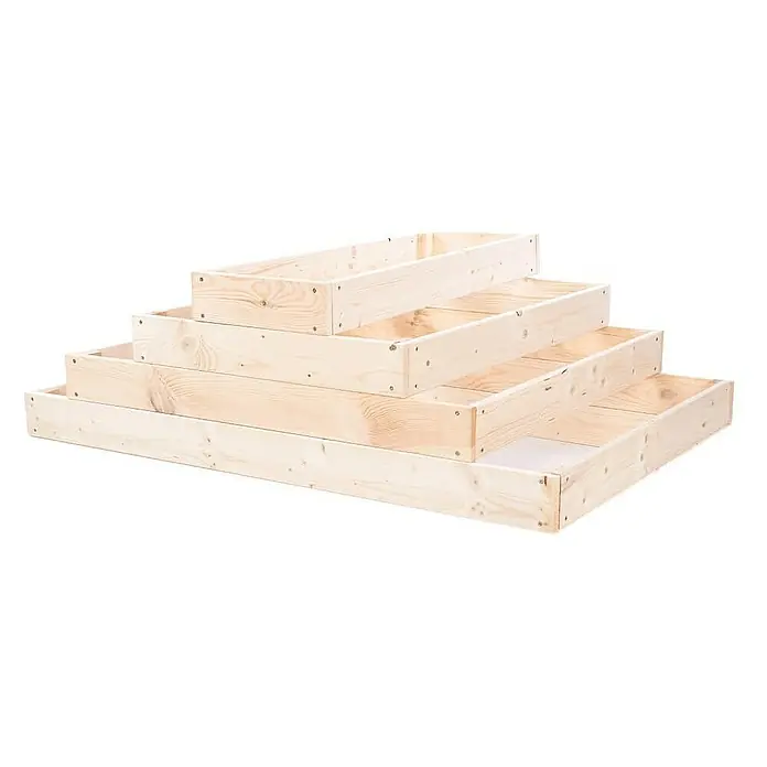 Proregal Hochbeet GardenStep Holz - Holz, Natur
