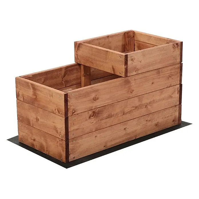 Proregal Hochbeet TREPPEN Holz - Holz, Braun