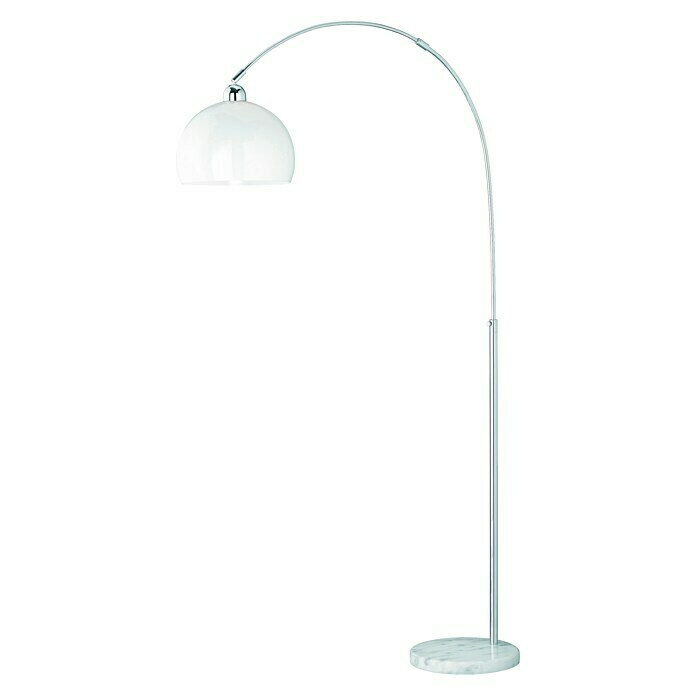 Reality Lámpara de pie Junior II (1 luz, 60 W, Blanco/Cromado, E27, Altura: 2.100 mm)