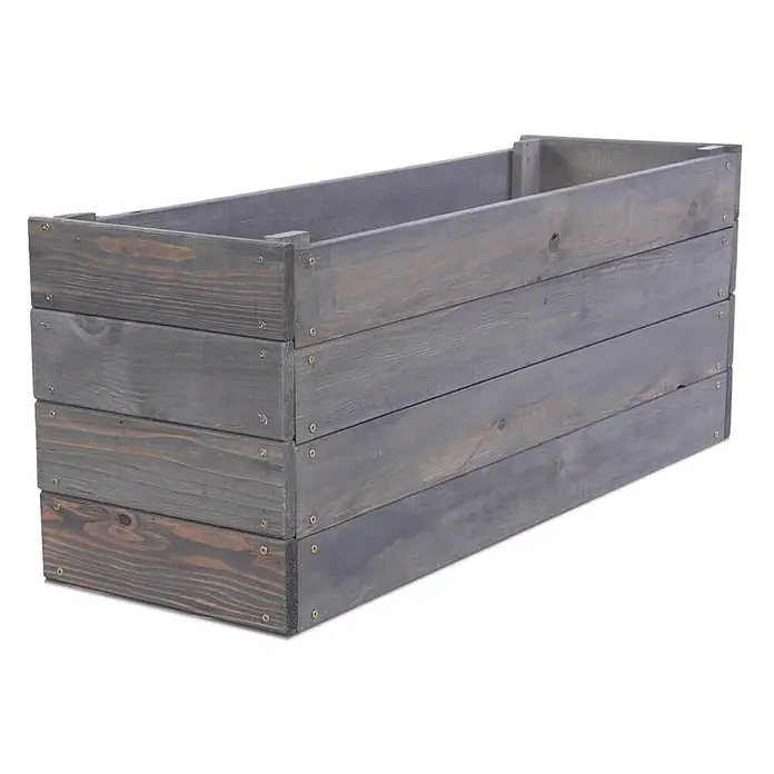 Proregal Hochbeet Growline Holz - 30 x 93 x 36 cm, Holz, Grau