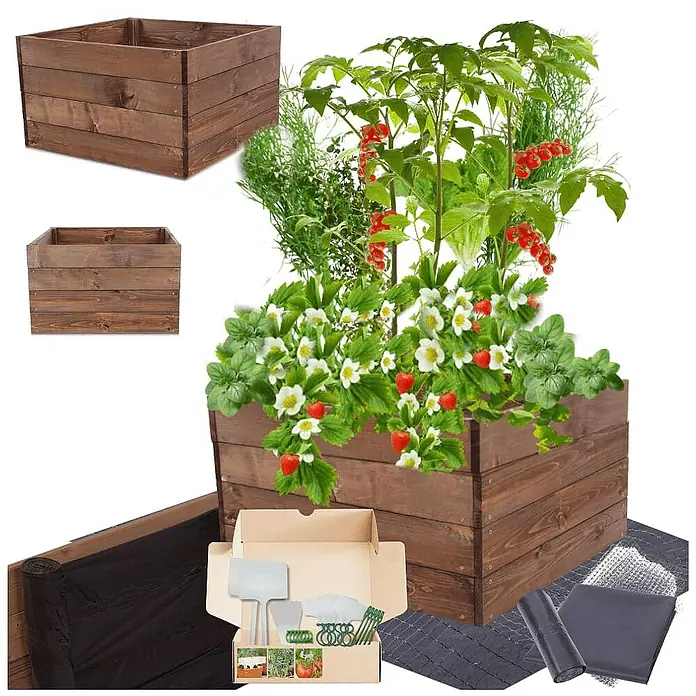 Proregal Hochbeet Growline Holz - Holz, Braun