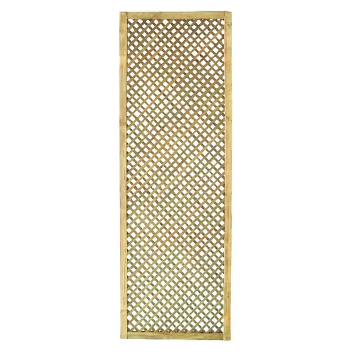 Cerland Celosía para exterior Clematite - 0,6 x 1,8 m, Madera, Natural - Panel de celosía de madera para diseño decorativo de jardín, ideal como ayuda para enredar plantas o como pantalla de privacidad. La celosía es de madera robusta.