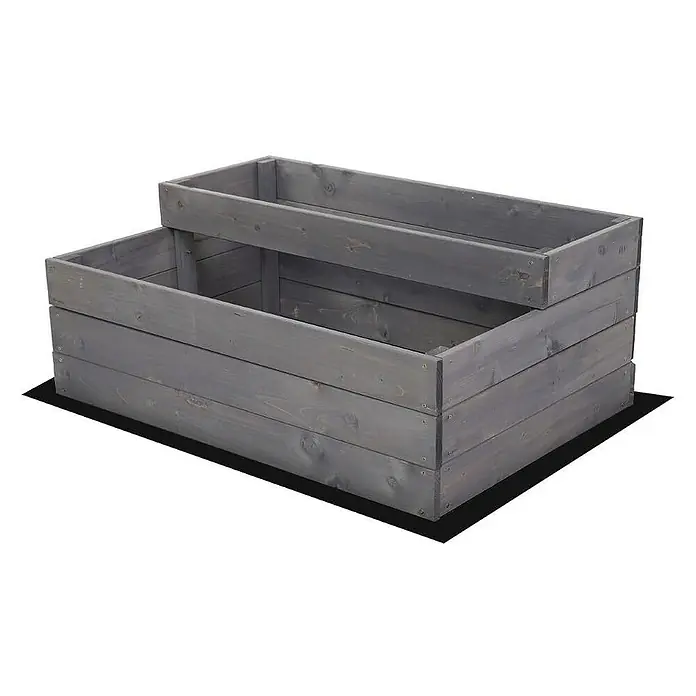 Proregal Hochbeet TREPPEN Holz - Holz, Grau