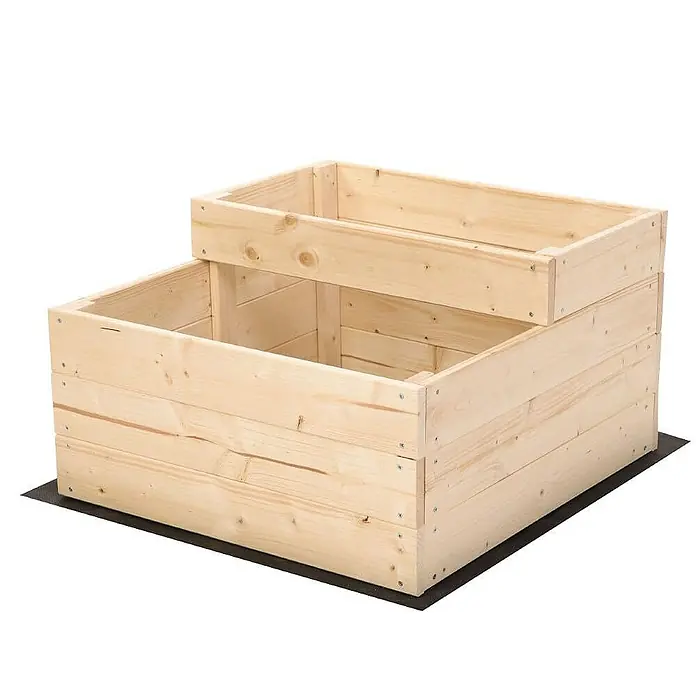 Proregal Hochbeet TREPPEN Holz - Holz, Natur