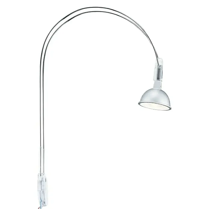 Paulmann Galeria LED-Spiegelleuchte II - 4 W, L x B x H: 18 x 2,5 x 30 cm, Chrom, Warmweiß - Silberne Bogenleuchte mit verstellbarem Lampenkopf für gezielte Beleuchtung im modernen Design.