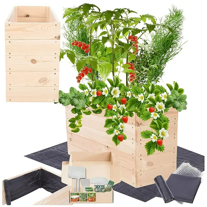 Proregal Hochbeet Growline Holz - Holz, Natur