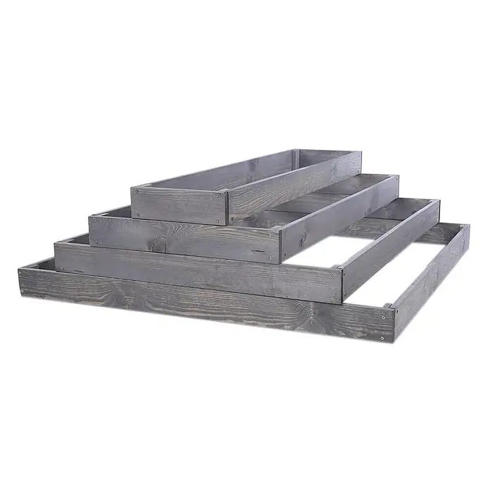 Proregal Hochbeet GardenStep Holz - Holz, Grau