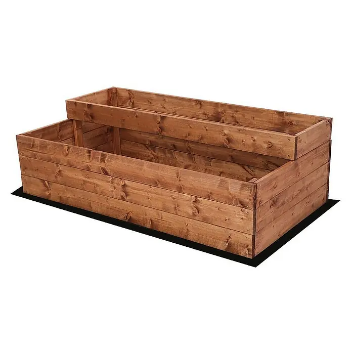 Proregal Hochbeet TREPPEN Holz - Holz, Braun