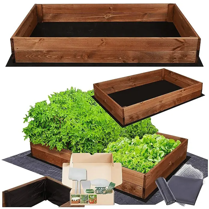 Proregal Hochbeet Growline Holz - Holz, Braun