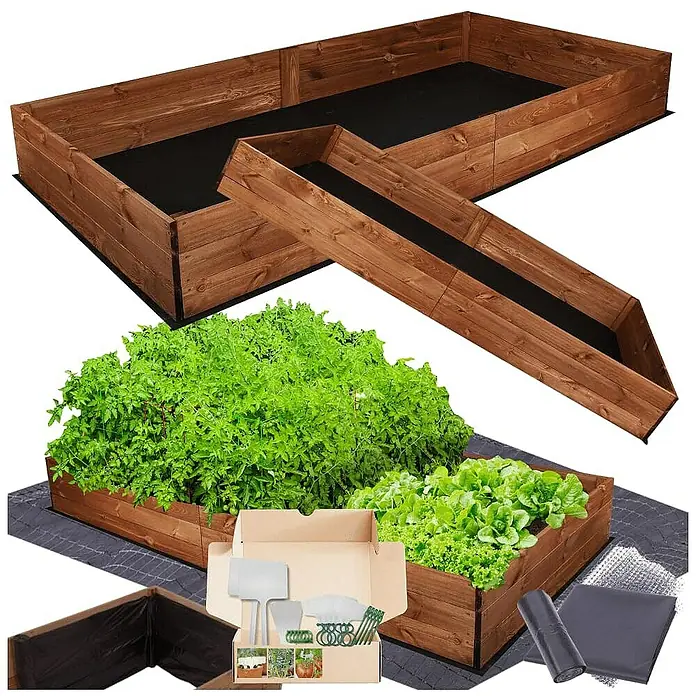 Proregal Hochbeet Growline Holz - Holz, Braun