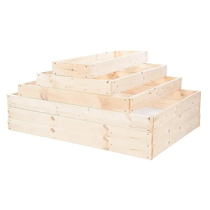 Proregal Hochbeet GardenStep Holz - Holz, Natur