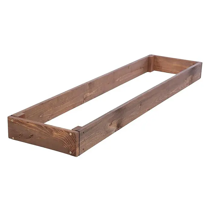 Proregal Hochbeet GardenStep Holz - 100 x 30 x 9 cm, Holz, Braun