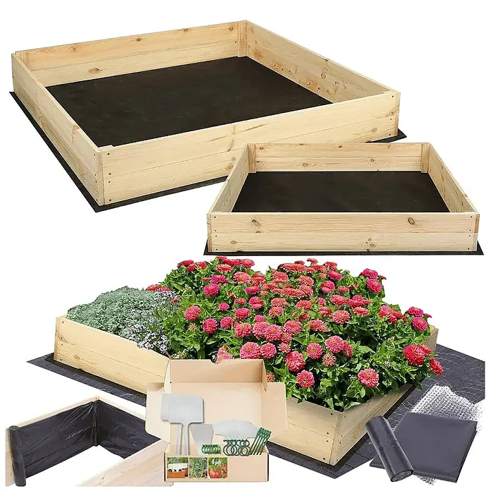 Proregal Hochbeet Growline Holz - Holz, Natur