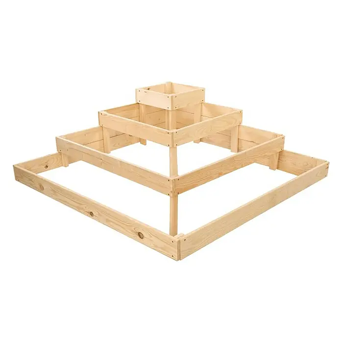Proregal Hochbeet TREPPEN Holz - Holz, Natur