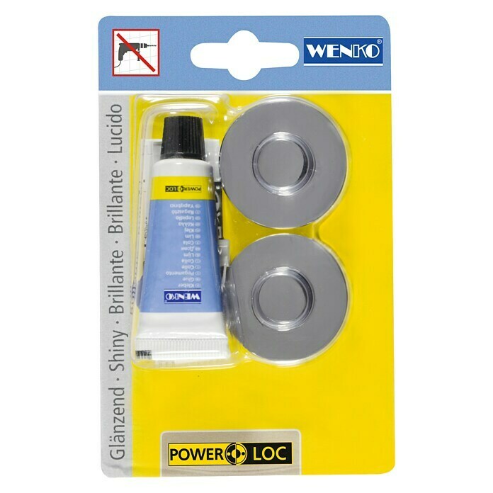 Wenko Kit de fijación Power-Loc (Plástico)