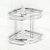 Wenko Cesta de baño angular doble Premium (L x An x Al: 19,5 x 19,5 x 27,5 cm)