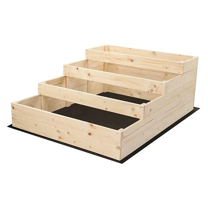 Proregal Hochbeet TREPPEN Holz - Holz, Natur