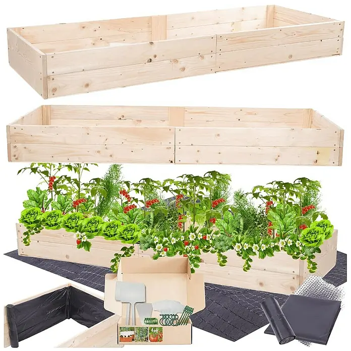 Proregal Hochbeet Growline Holz - Holz, Natur