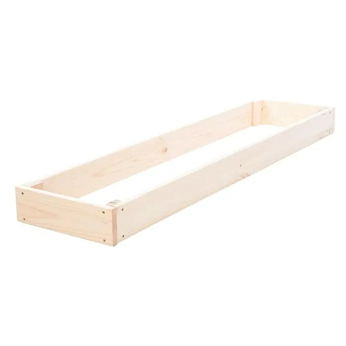 Proregal Hochbeet GardenStep Holz - 100 x 30 x 9 cm, Holz, Natur