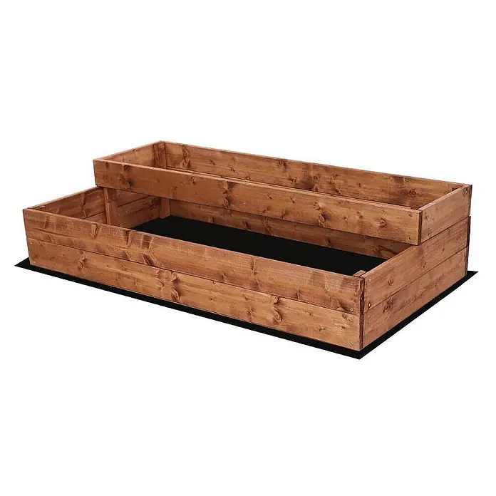 Proregal Hochbeet TREPPEN Holz - Holz, Braun
