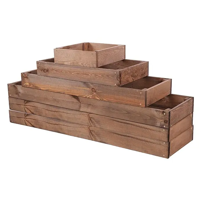 Proregal Hochbeet GardenStep Holz - Holz, Braun