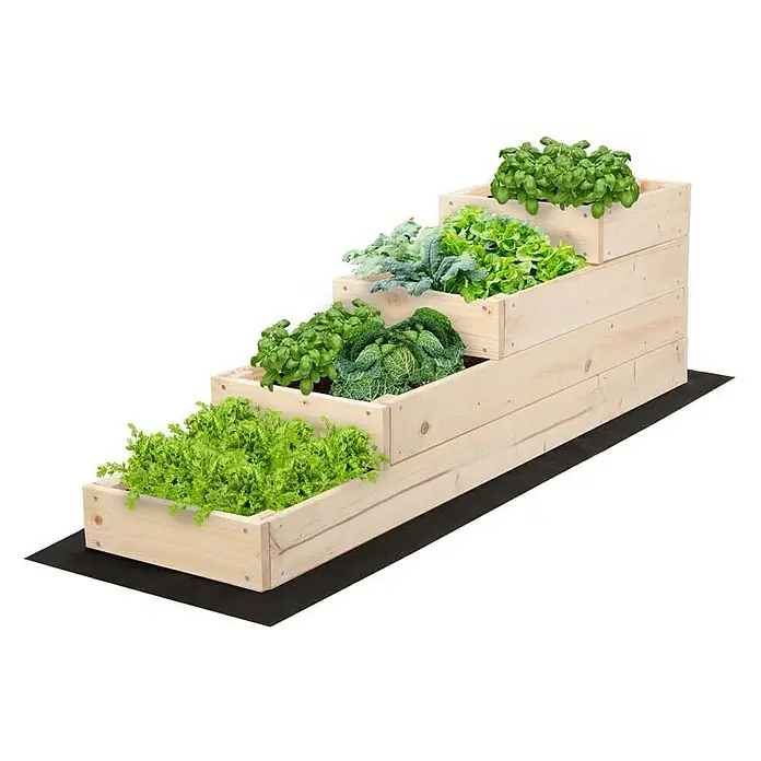 Proregal Hochbeet TREPPEN Holz - Holz, Natur