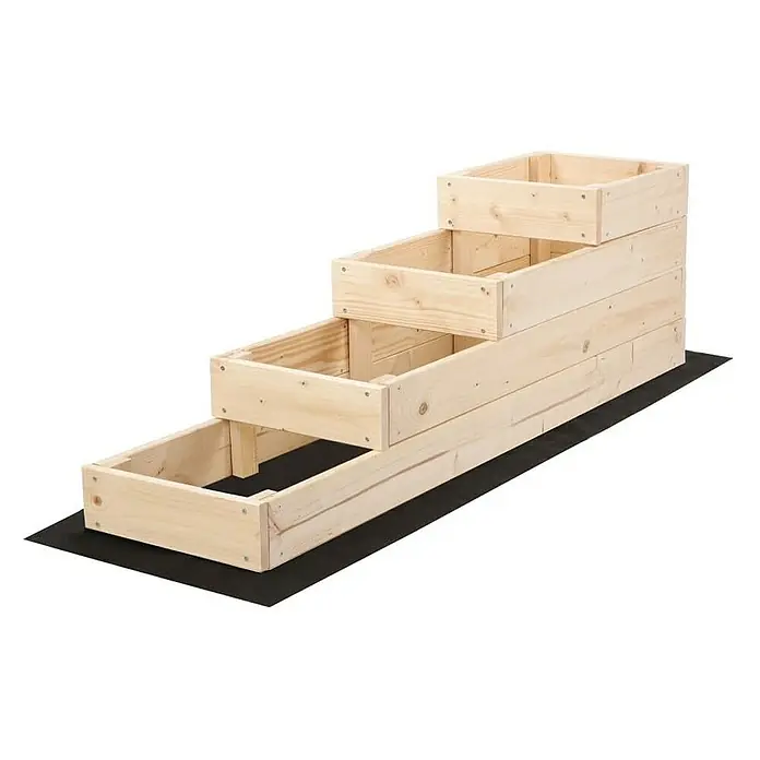 Proregal Hochbeet TREPPEN Holz - Holz, Natur