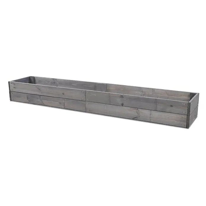 Proregal Hochbeet Growline Holz - 30 x 237 x 18 cm, Holz, Grau