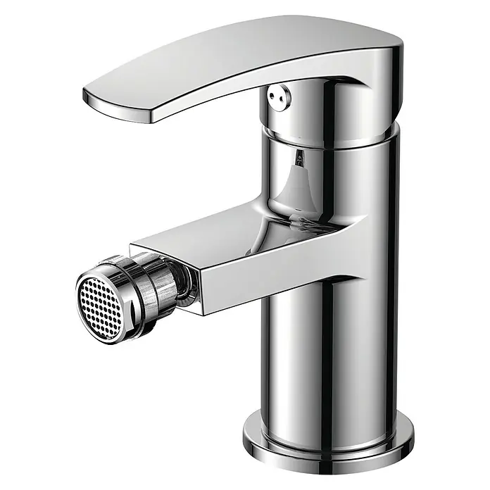 Cosmobath Arthur Grifo monomando de bidé - Cromo, Brillante - Grifo de bidé cromado moderno con un diseño elegante para el baño. Este grifo se caracteriza por su alta calidad y facilidad de uso.