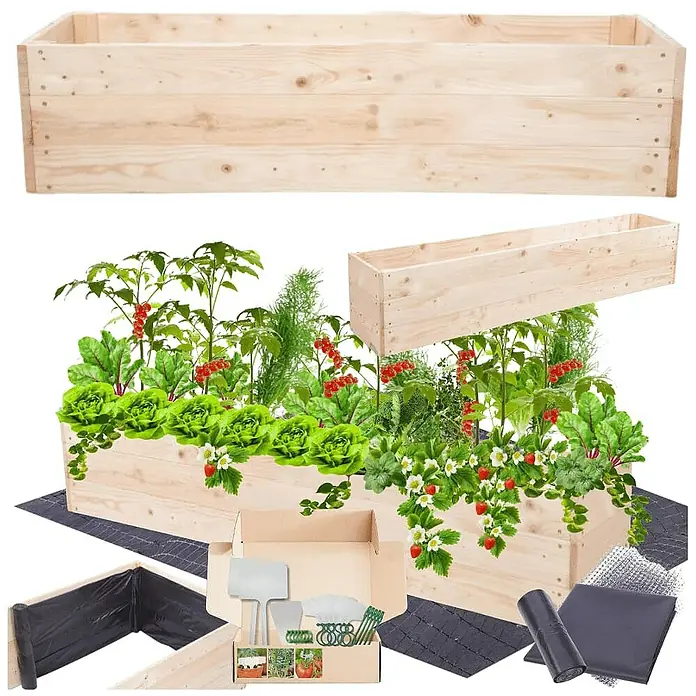 Proregal Hochbeet Growline Holz - Holz, Natur