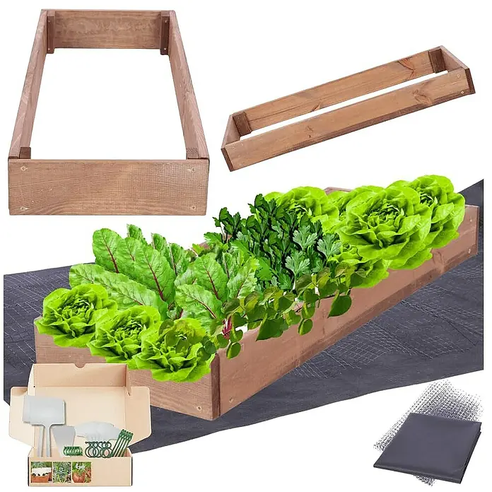 Proregal Hochbeet GardenStep Holz - Holz, Braun