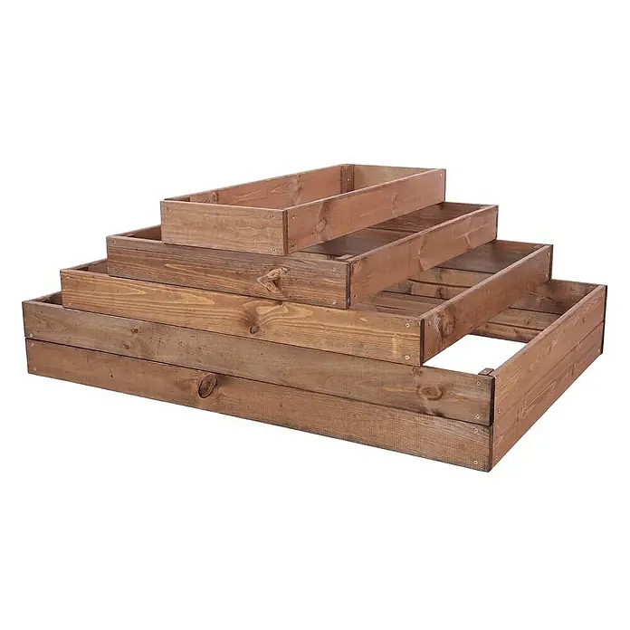 Proregal Hochbeet GardenStep Holz - Holz, Braun