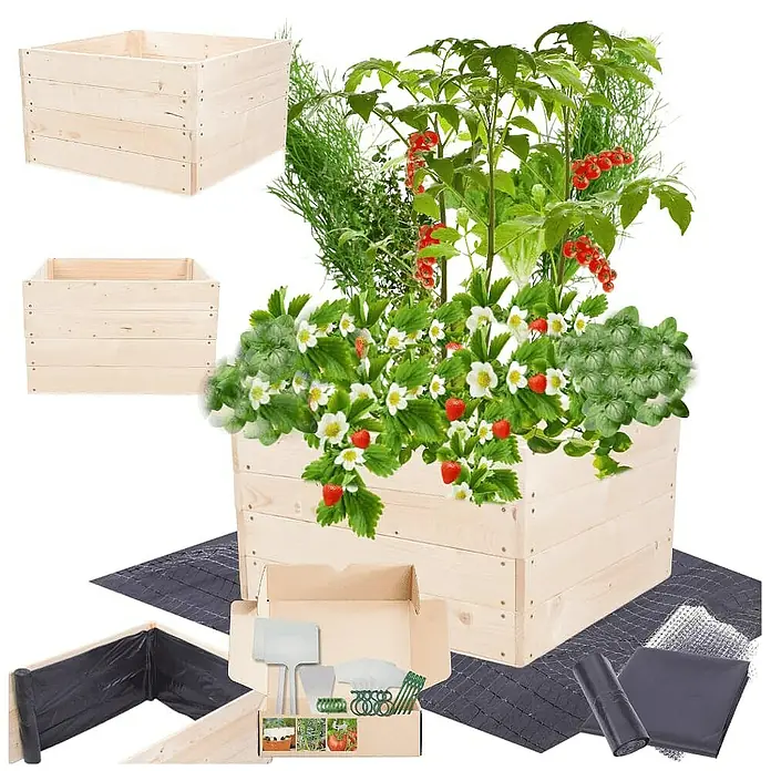 Proregal Hochbeet Growline Holz - 80 x 83 x 36 cm, Holz, Imprägniert