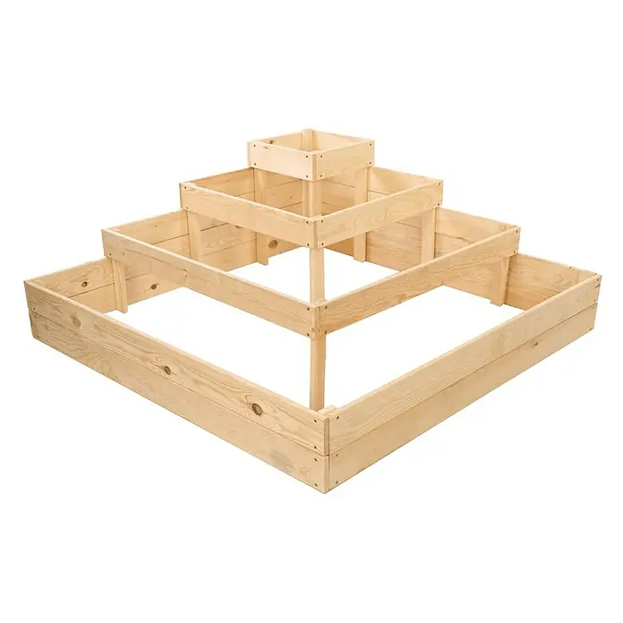 Proregal Hochbeet TREPPEN Holz - Holz, Natur
