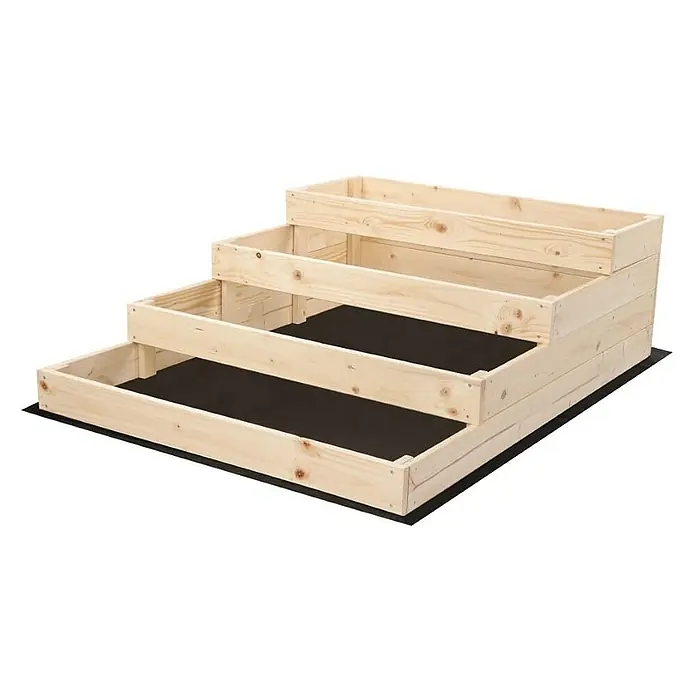 Proregal Hochbeet TREPPEN Holz - Holz, Natur