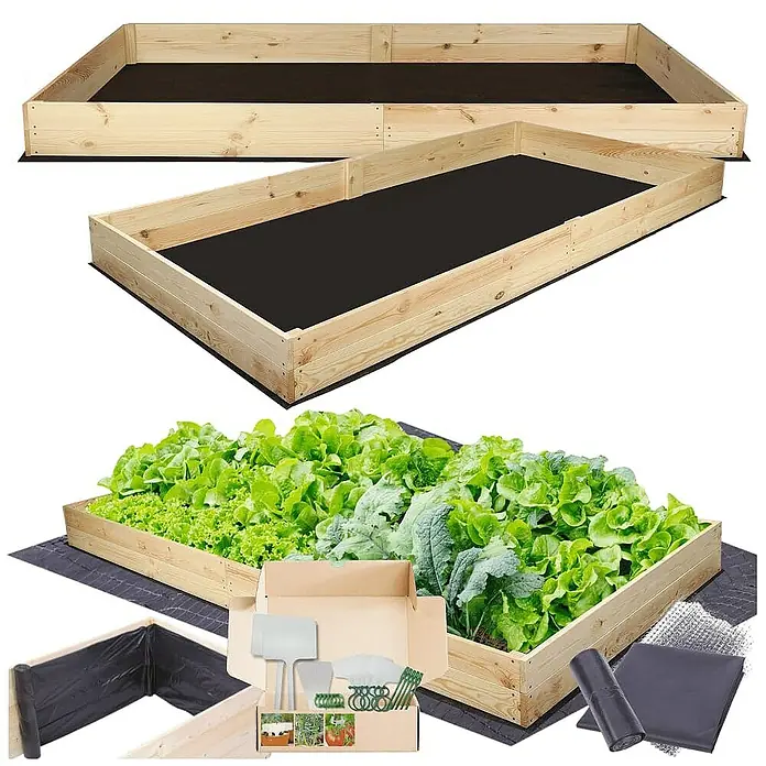 Proregal Hochbeet Growline Holz - Holz, Natur