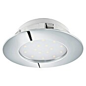 Eglo Foco downlight LED empotrable Pineda 95875 Cromo (12 W, Color de luz: Blanco cálido, 102 x 102 mm, Color: Cromo)