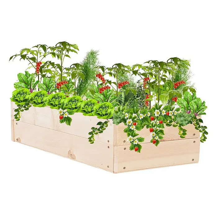 Proregal Hochbeet Growline Holz - Holz, Natur