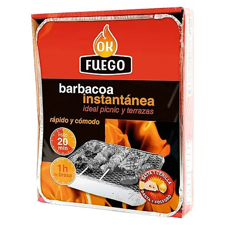 Ok Fuego  Barbacoa de un solo uso