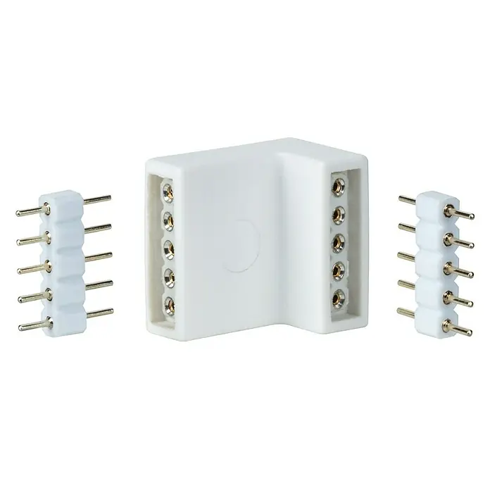 Paulmann MaxLED Eckverbinder Edge-Connector - Kunststoff, L x B x H: 17 x 16 x 12 mm - Ein weißer LED-Streifenverbinder in L-Form mit zwei Steckern zum einfachen Verbinden von LED-Streifen. Das Zubehör ermöglicht eine nahtlose Installation.